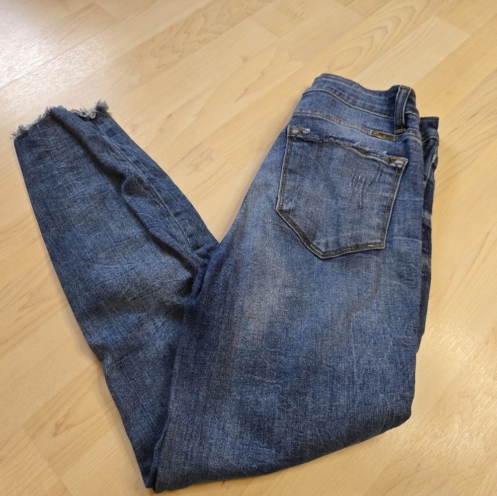 KanCan Button Fly Distressed Jeans Size 5/26 - Picture 1 of 12
